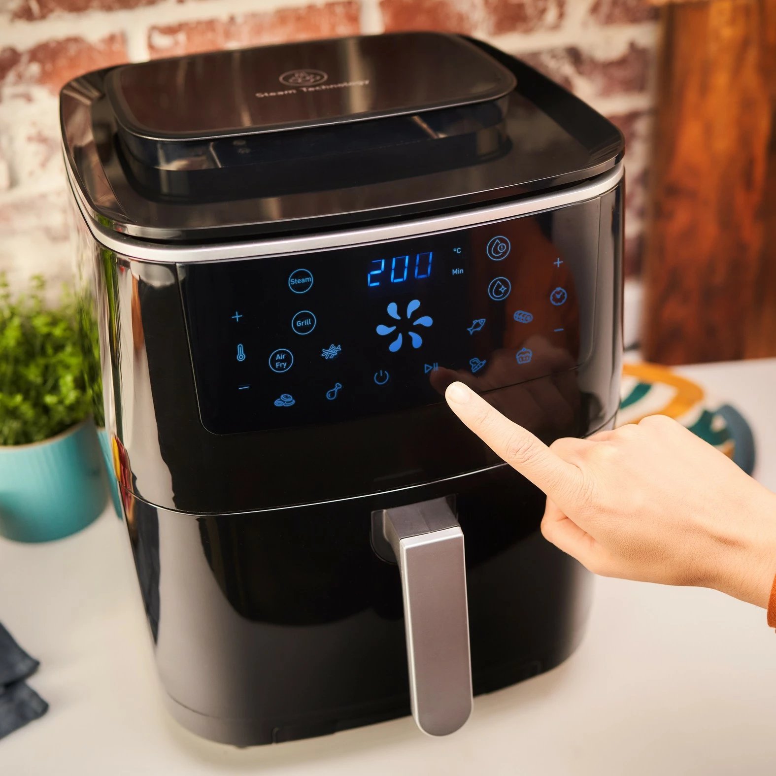 Fritezë ajri Tefal Easy Fry Grill & Steam FW2018, 1.6 kg, e zezë