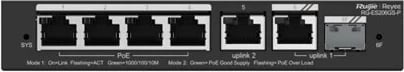 Switch Ruijie RG-ES206GS-P, 6 porta Gigabit, PoE, i zi