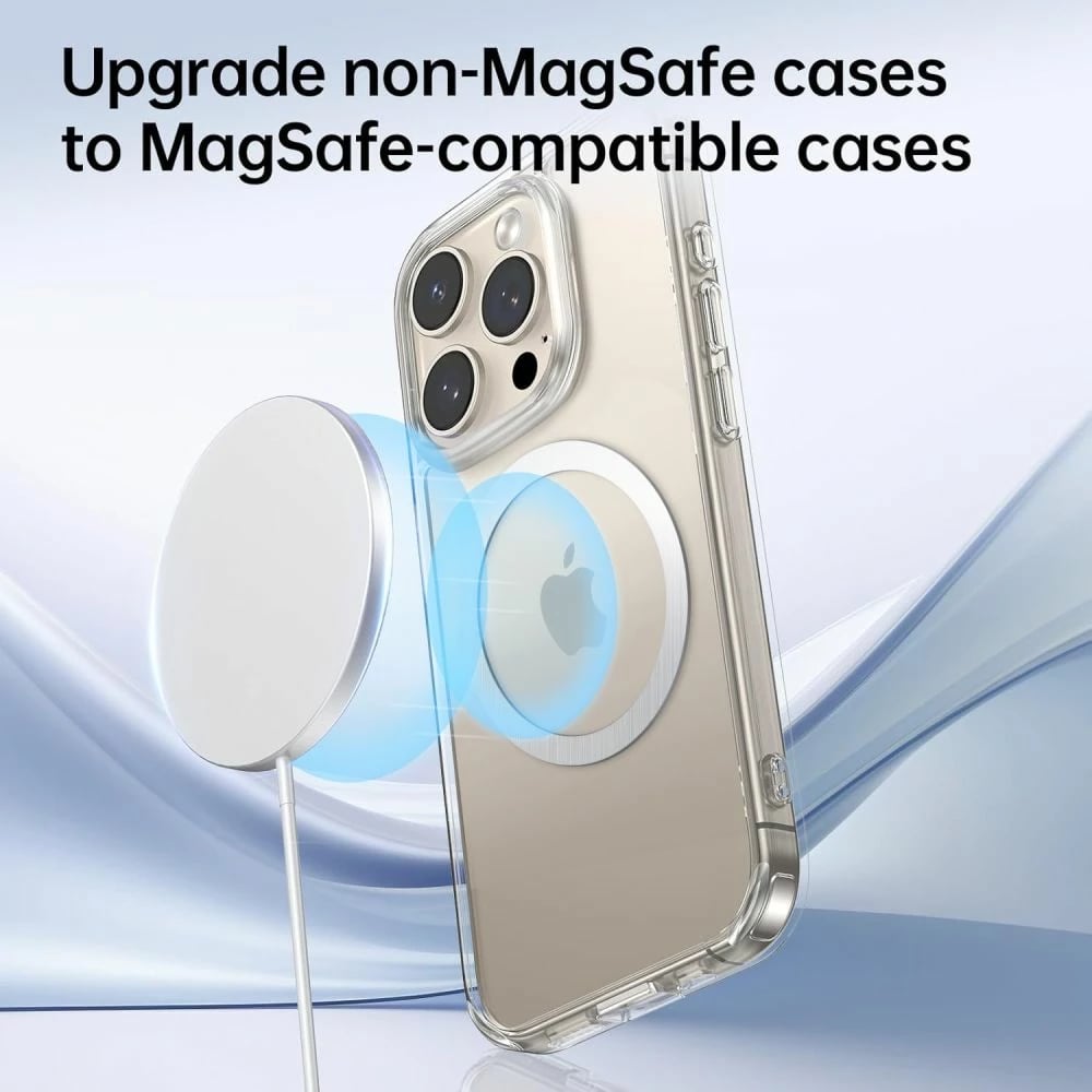 Unazë magnetike 2n1 Tech-Protect MMP-110 me MagSafe, argjendtë-e zezë, set prej 2 copë