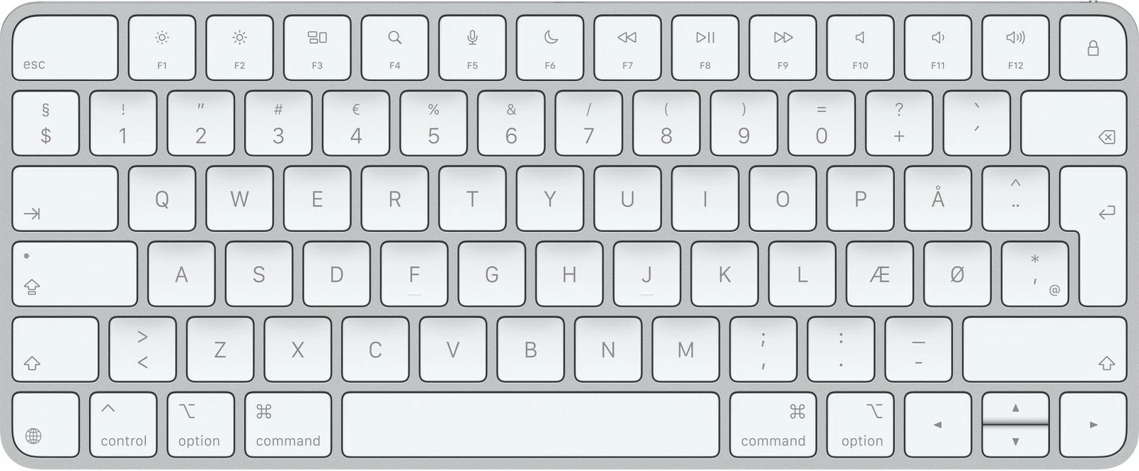 Tastierë Apple Magic Keyboard daneze, wireless, e bardhë
