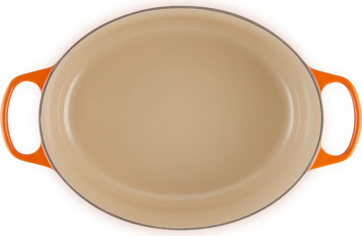 Tenxhere Le Creuset Signature 7.5L ovale, gize, portokalli