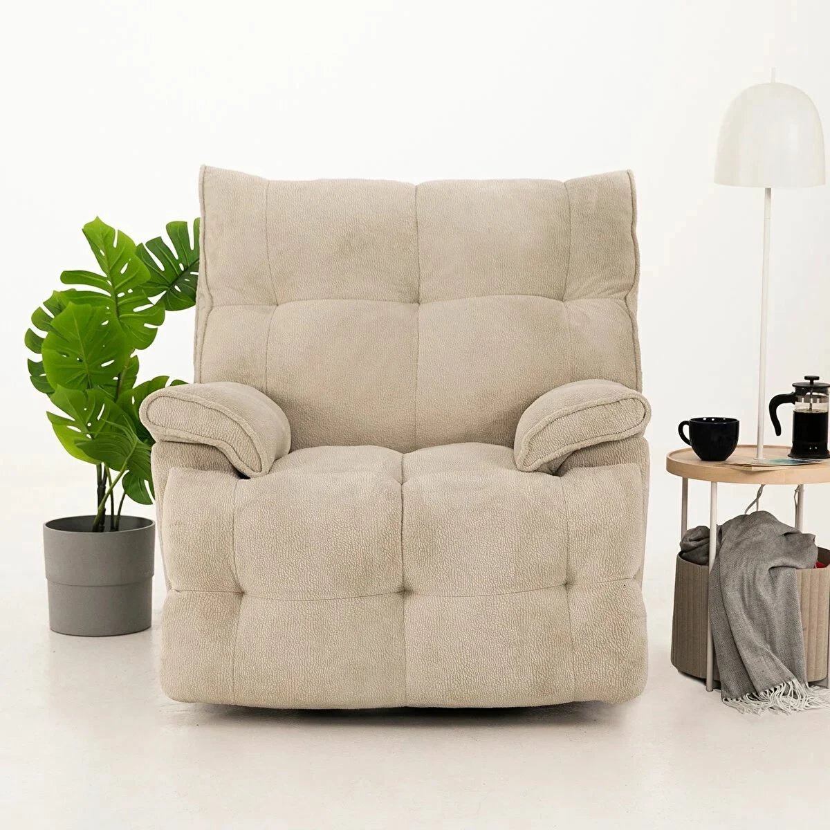 Karrige relaksuese elektrike Atelier del Sofa, krem