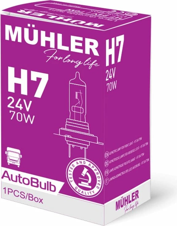 Lampa H7 24v 70w Kuti Muhler