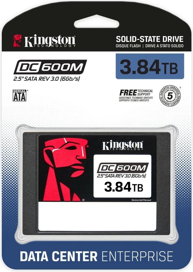 SSD Kingston DC600M 3.84TB, 2.5", SATA III, i brendshëm