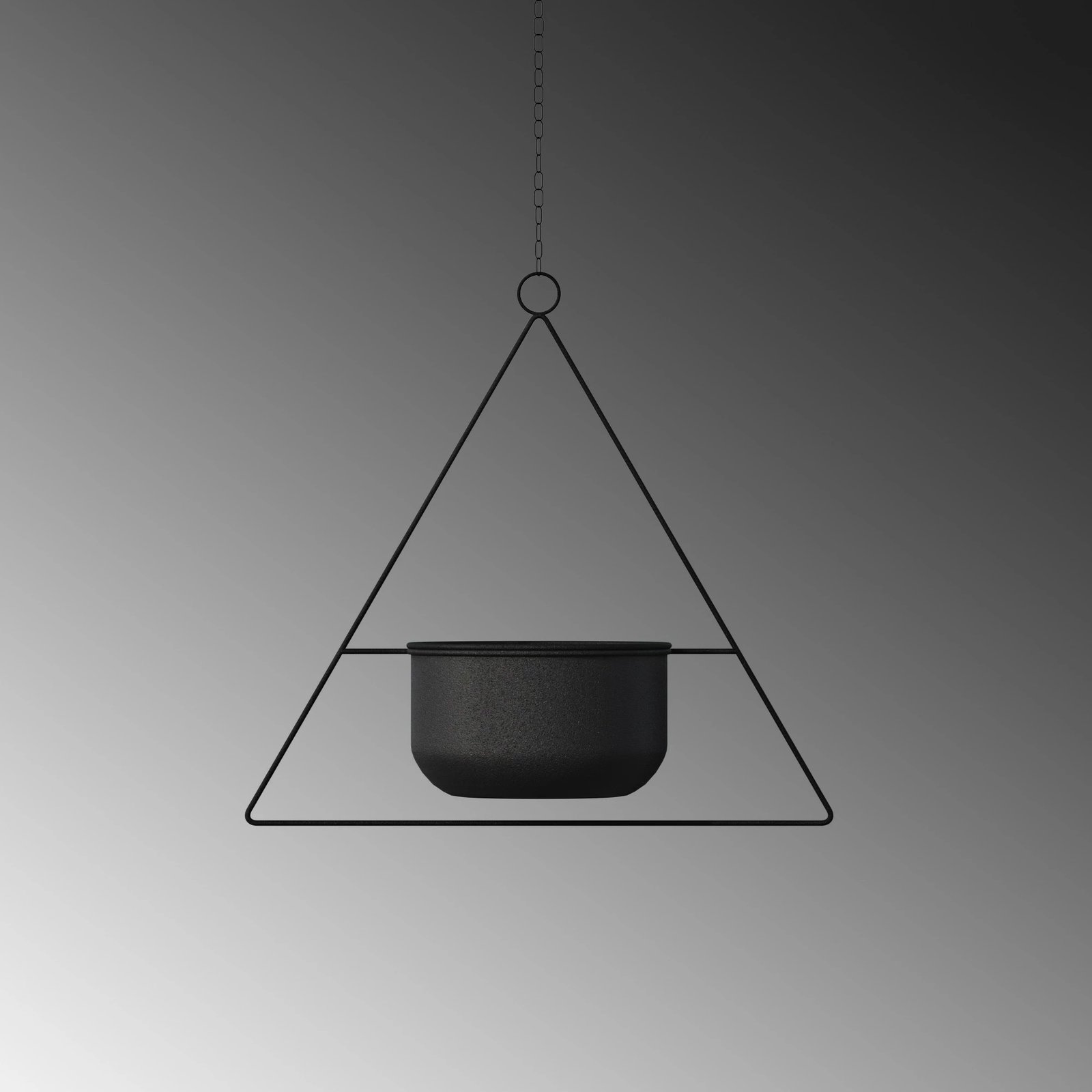 Saksia dekorative Aberto Design, harpusta, e zezë