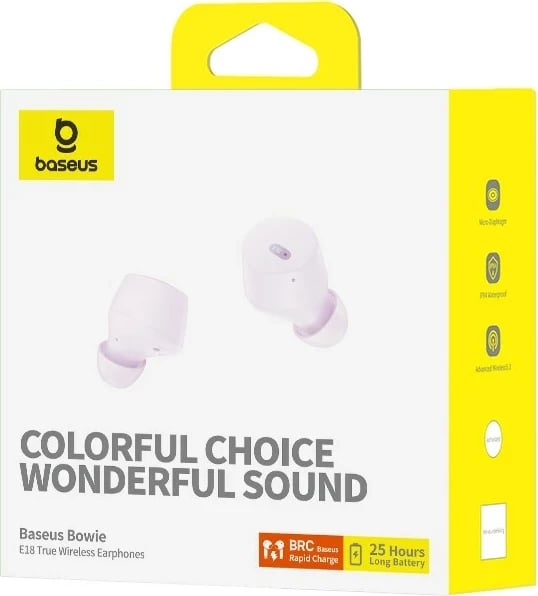 Kufje Baseus Bowie E18, True Wireless Stereo, USB Type-C, Vjollcë