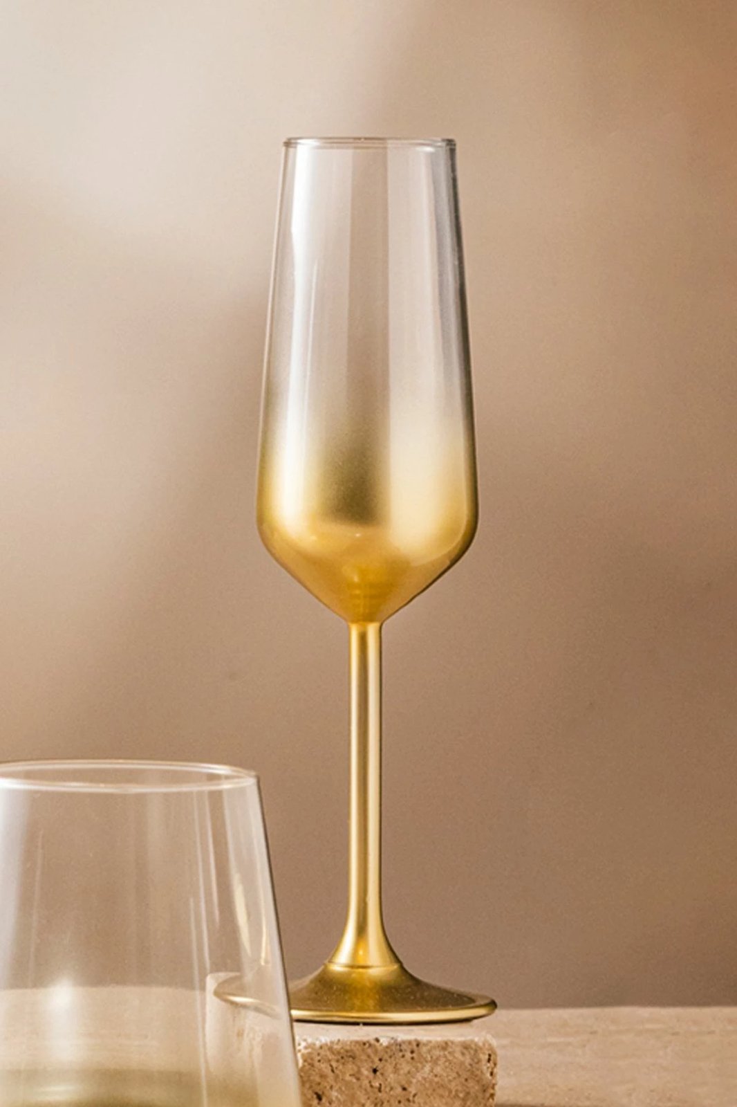 Set gotash prej qelqi (2 copë), Hermia Concept, Glow 195, ngjyrë ari