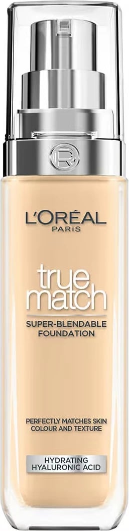 Fondatinë L'Oreal Paris True Match për femra 2DW Warm Undertone/Golden Almond 30ml