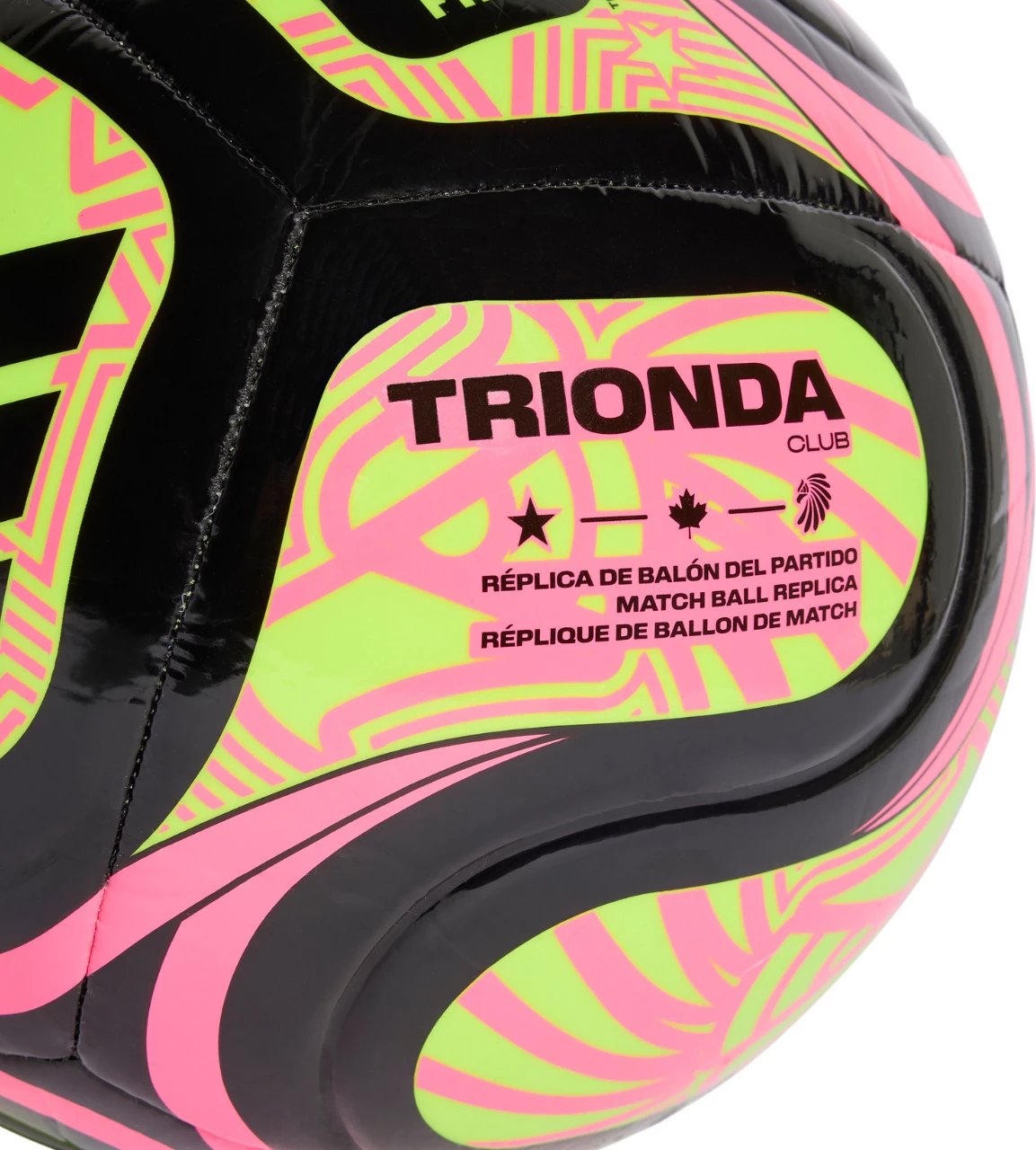 Top futbolli adidas, i zi-rozë-gjelbër