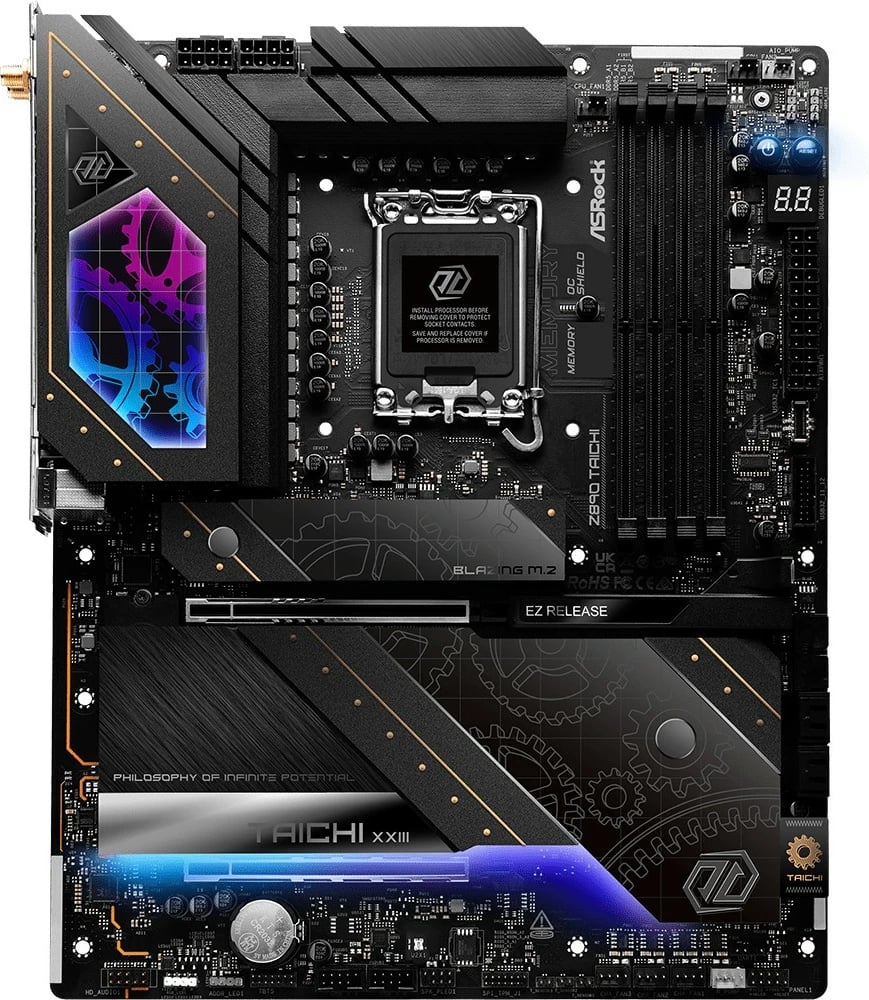 Pllakë amë ASRock Z890 Taichi, Intel, LGA 1851, DDR5, Wi-Fi 7, Thunderbolt 4