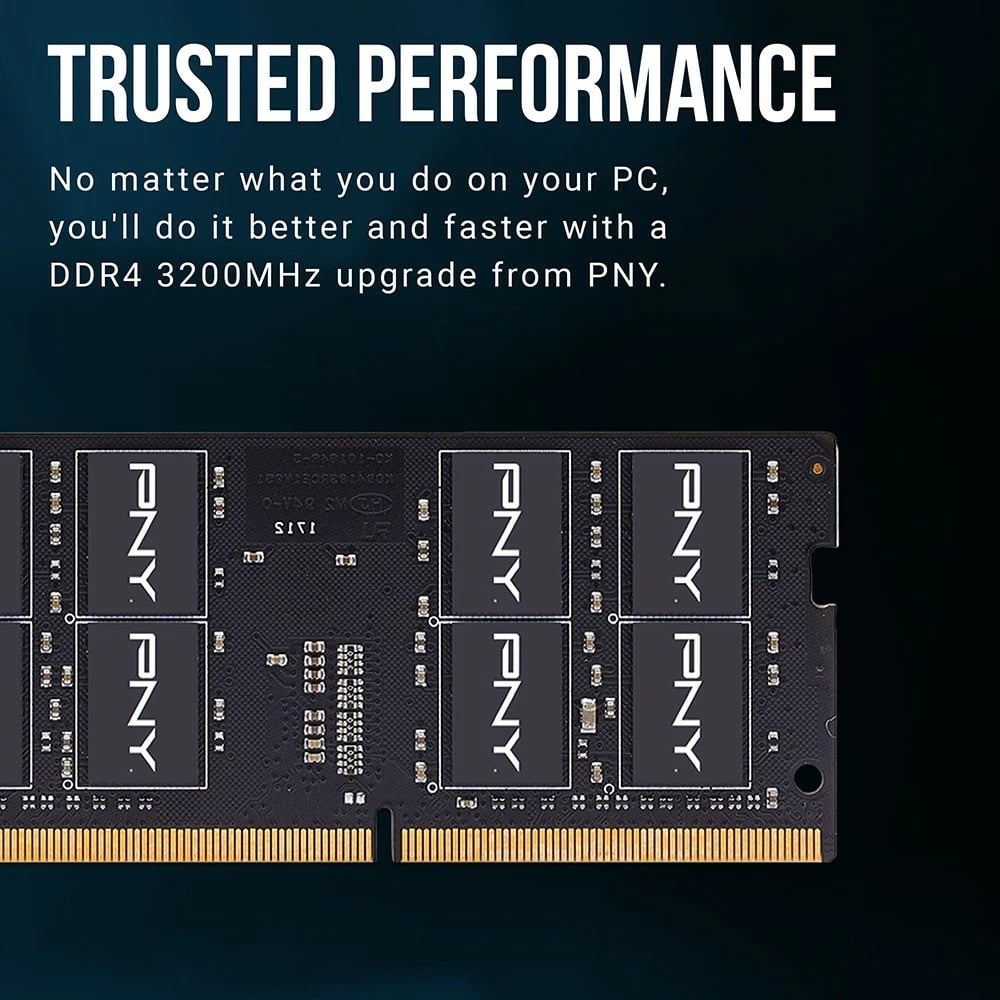 RAM Memorje PNY MN16GSD43200-TB, 16GB, DDR4 SODIMM, 3200 MHz, CL22