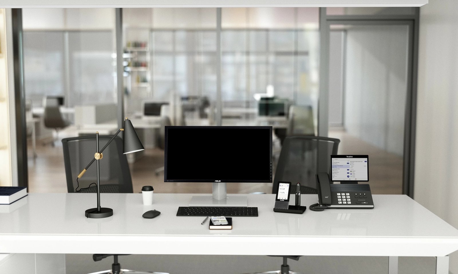Kufje pa tela Yealink WH66 Dual UC-DECT, Zyrë/Qendra thirrjesh, e zezë Kufje pa tela Yealink WH66 Dual UC-DECT, Zyrë/Qendra thirrjesh, e zezë