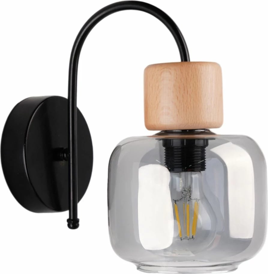 Llambë muri Opviq, 9069-1A, gri, lisi, e zezë