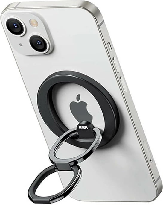 Mbështjellës ESR HaloLock Ring për celular, për iPhone 12/13/14, zi