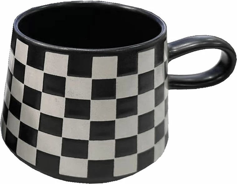 Filxhan Blend, gur qeramike, zi-bardhë, 8x8x8cm