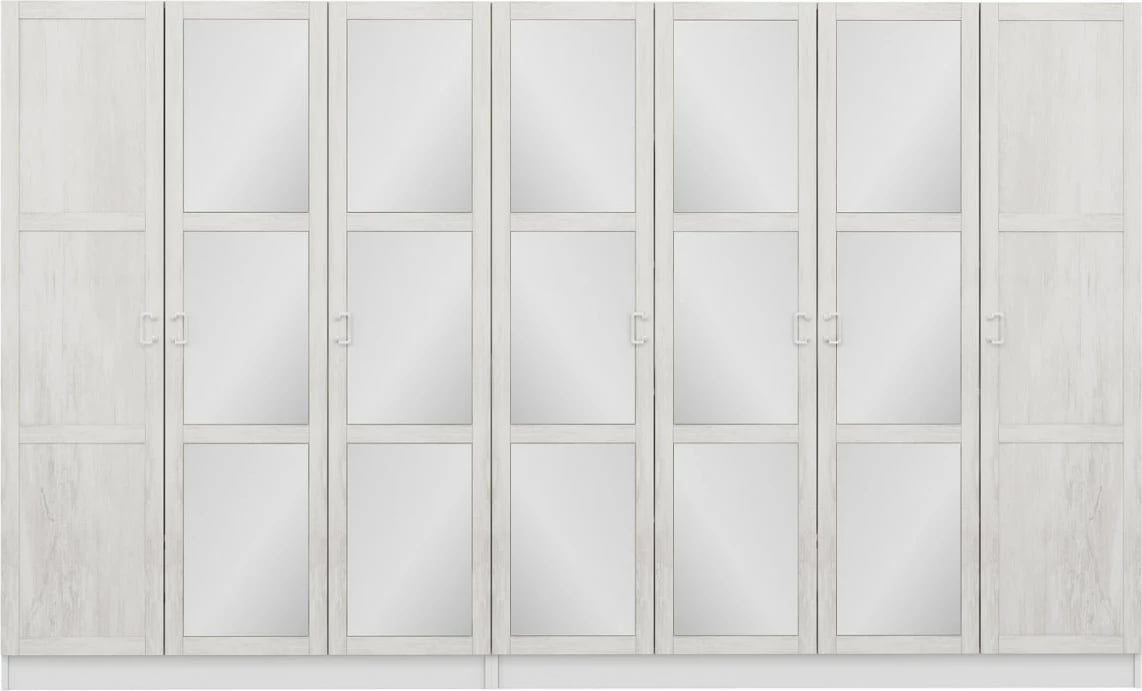 Dollap i bardhë për rroba, Skye Decor, Kale Country, 2467, 315x190x52cm