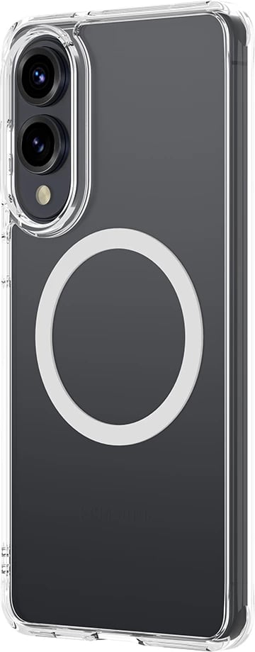 Mbështjellës AmazingThing Minimal Mag me unazë magnetike për Samsung Galaxy S25 Edge, Transparent