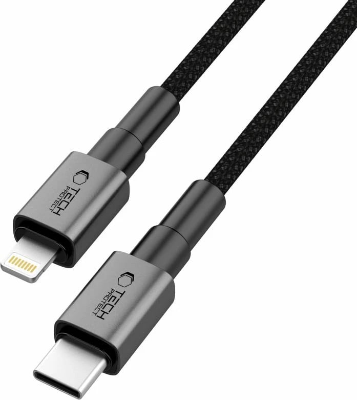 Kabllo Tech-Protect Ultraboost DNA USB-C në Lightning, 25cm, Gri