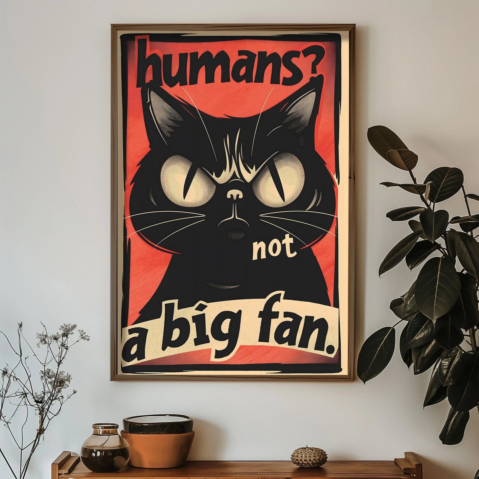 Pikturë dekorative me kornizë MDF, shumëngjyrëshe, HUM067, 50x70x3.5cm