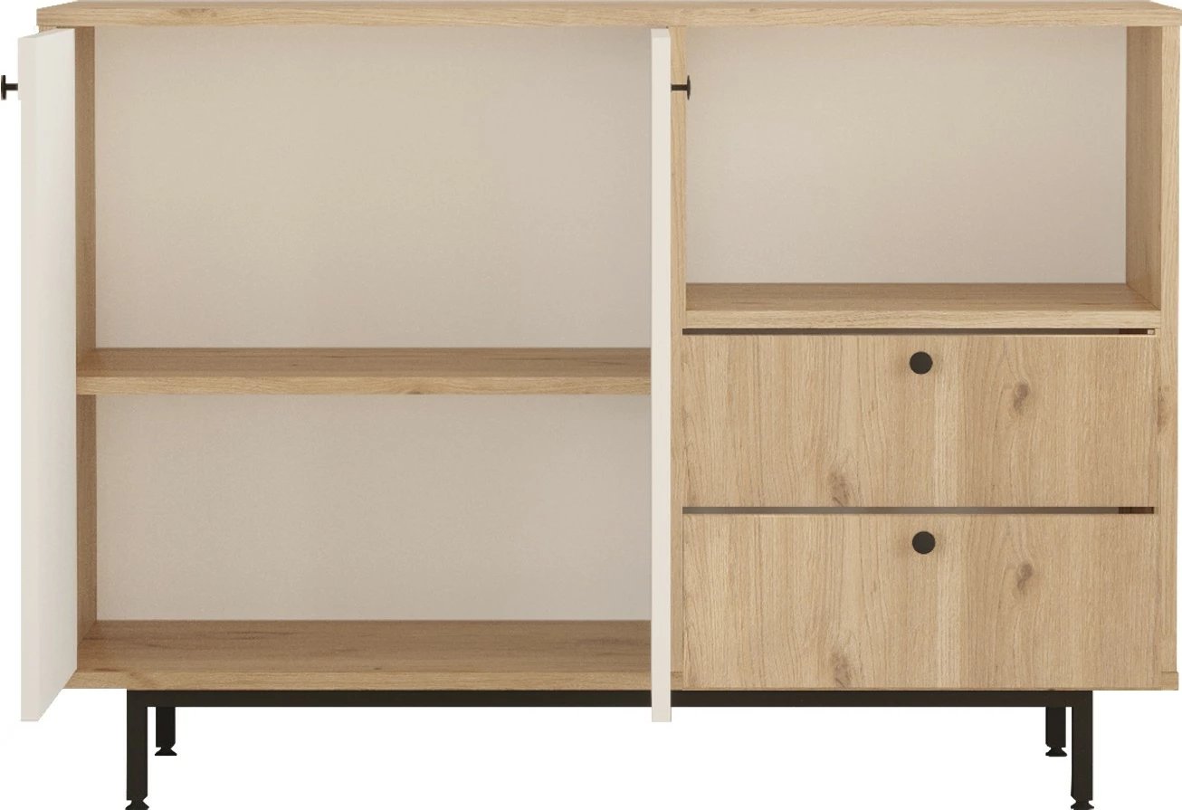 Dollap multifunksional, ngjyrë lis dhe e bardhë, RE2-SW