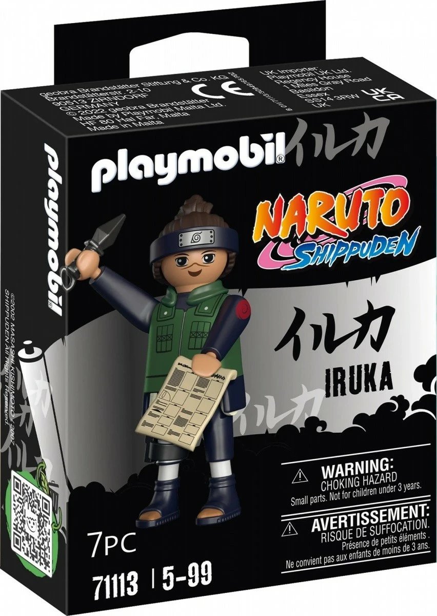 Figurë aksioni Playmobil Naruto Shippuden Iruka 71113, 7 pjesë