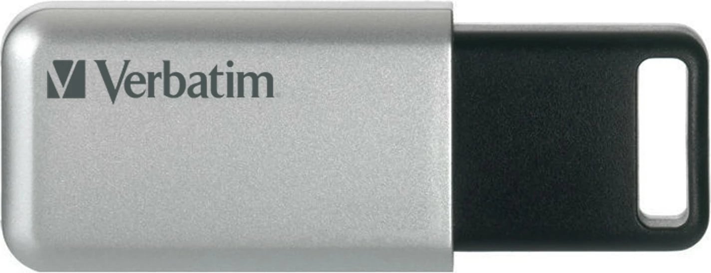 USB Verbatim Secure Pro, 64 GB, USB 3.2 Gen 1, Argjendtë