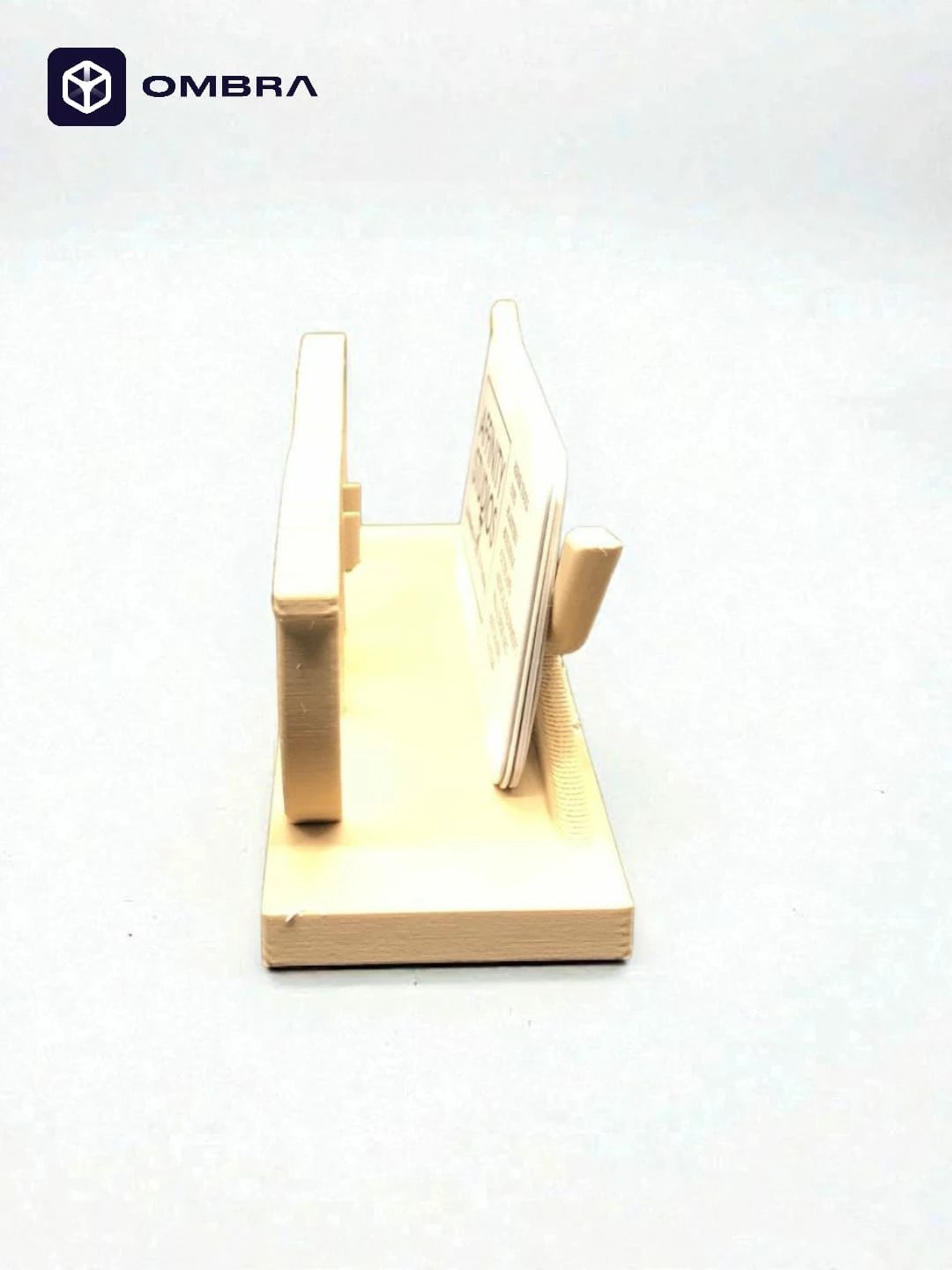 Mbajtëse për vizitëkarta në formë Syze, krem