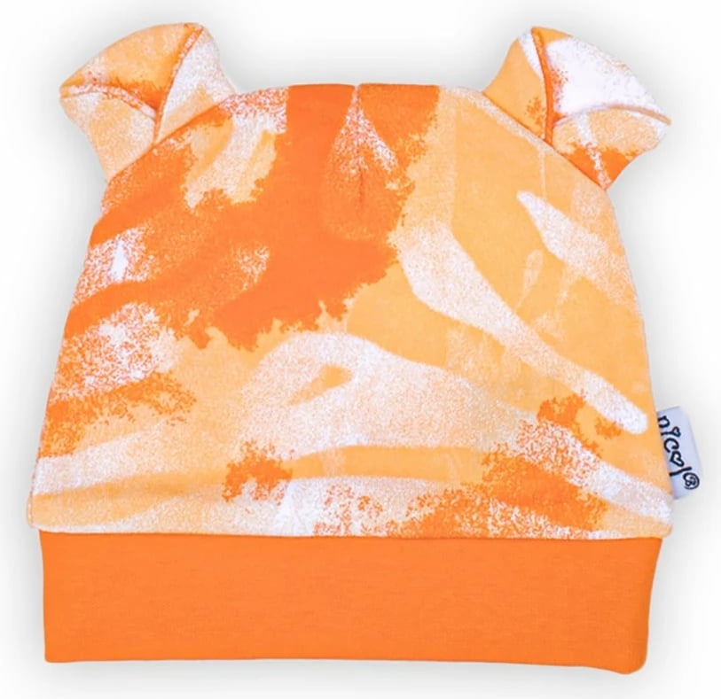 Kapuç bebe, Nicol, Tomi, 100% pambuk, madhësia 62 (3–6 muaj), portokalli