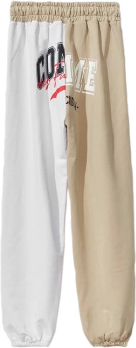 Trenerka të poshtme për femra Comme Des Fuckdown, të bardha/bezhë