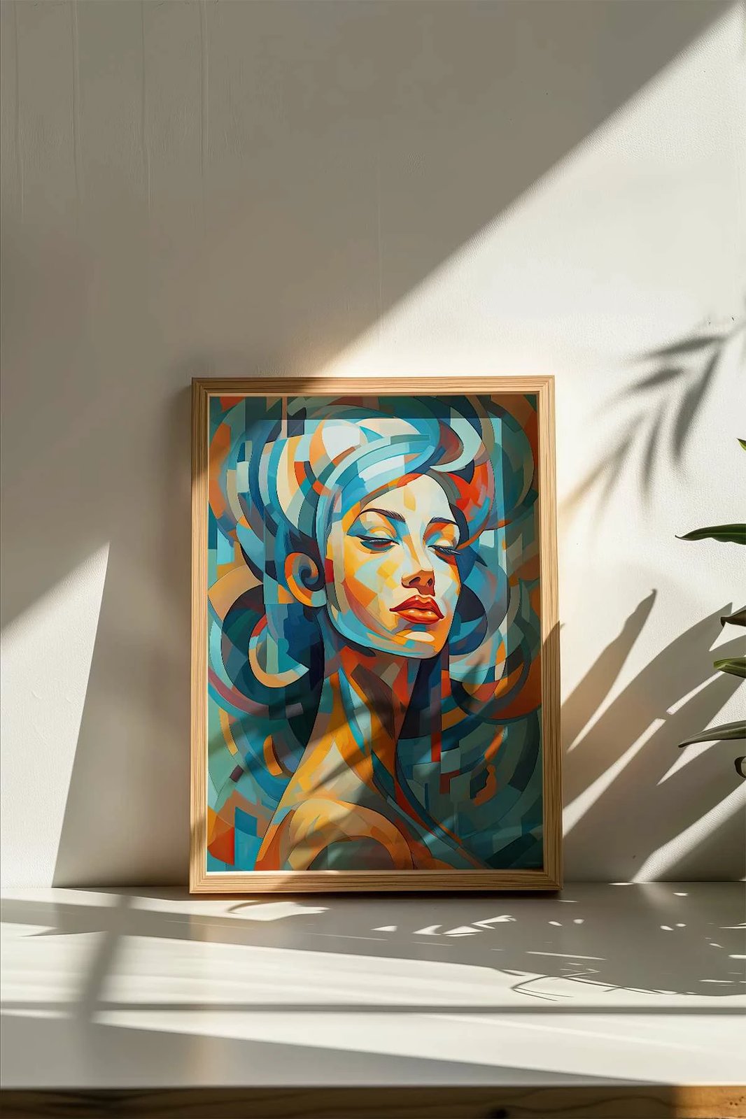 Pikturë dekorative me kornizë, shumëngjyrëshe, Wallity, Mscartmdl18