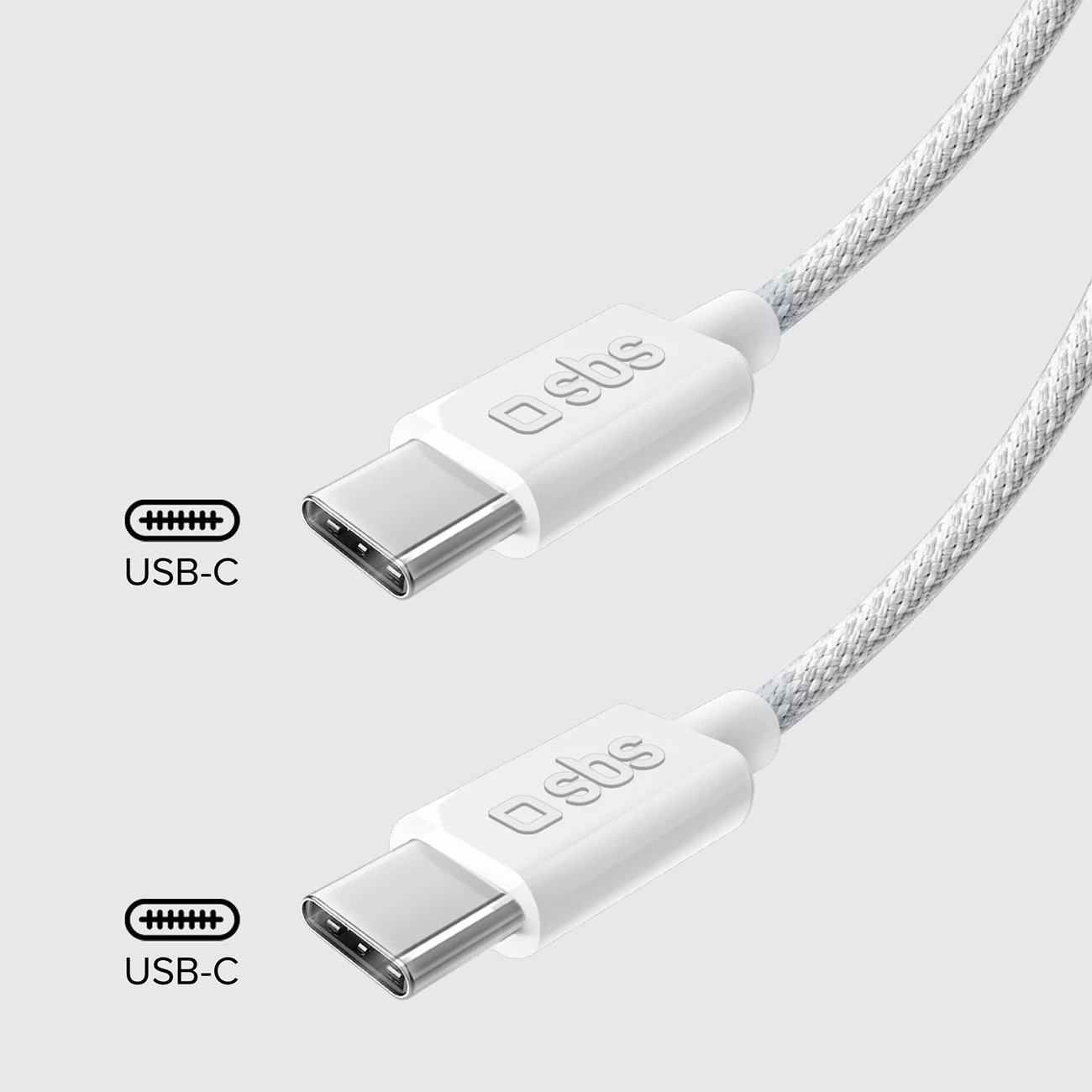 Kabllo USB-C në USB-C SBS TECABLETISSUETCCG, 1.5m, 60W, Gri Kabllo USB-C në USB-C SBS TECABLETISSUETCCG, 1.5m, 60W, Gri