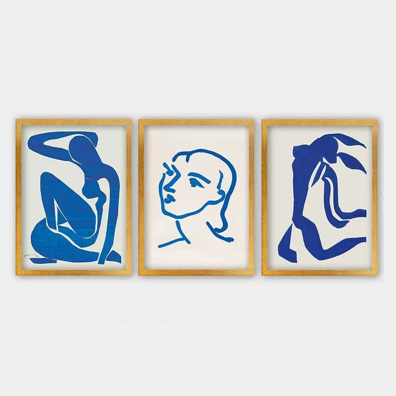 Pikturë dekorative me kornizë (3 copë), Wallity, 3AC_UN024616_3545