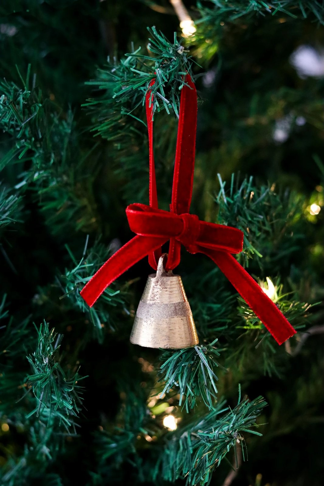 Dekor për pemë të Vitit të Ri, kadife e kuqe, Evila Originals, BSY239, 4x12cm