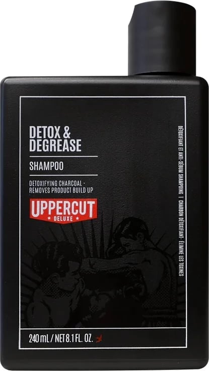 Shampon për burra Uppercut Detox & Degrease Deep Cleansing, 240ml