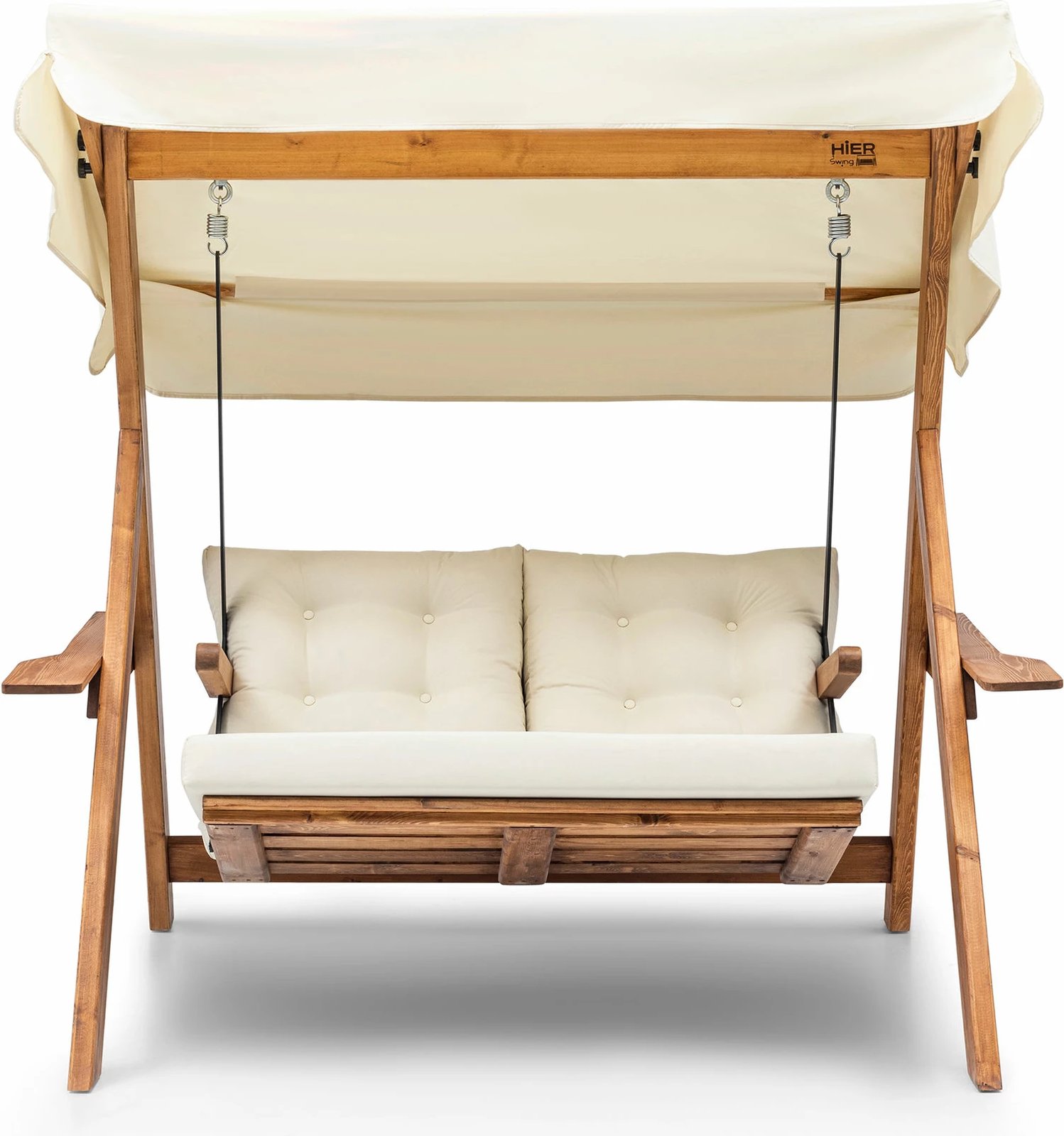 Karrige lëkundëse dyshe për kopsht, ngjyrë krem, Skye Decor Galata Swing S2