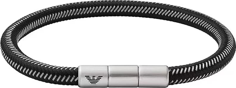 Byzylyk për meshkuj Emporio Armani Eagle Logo, i zi