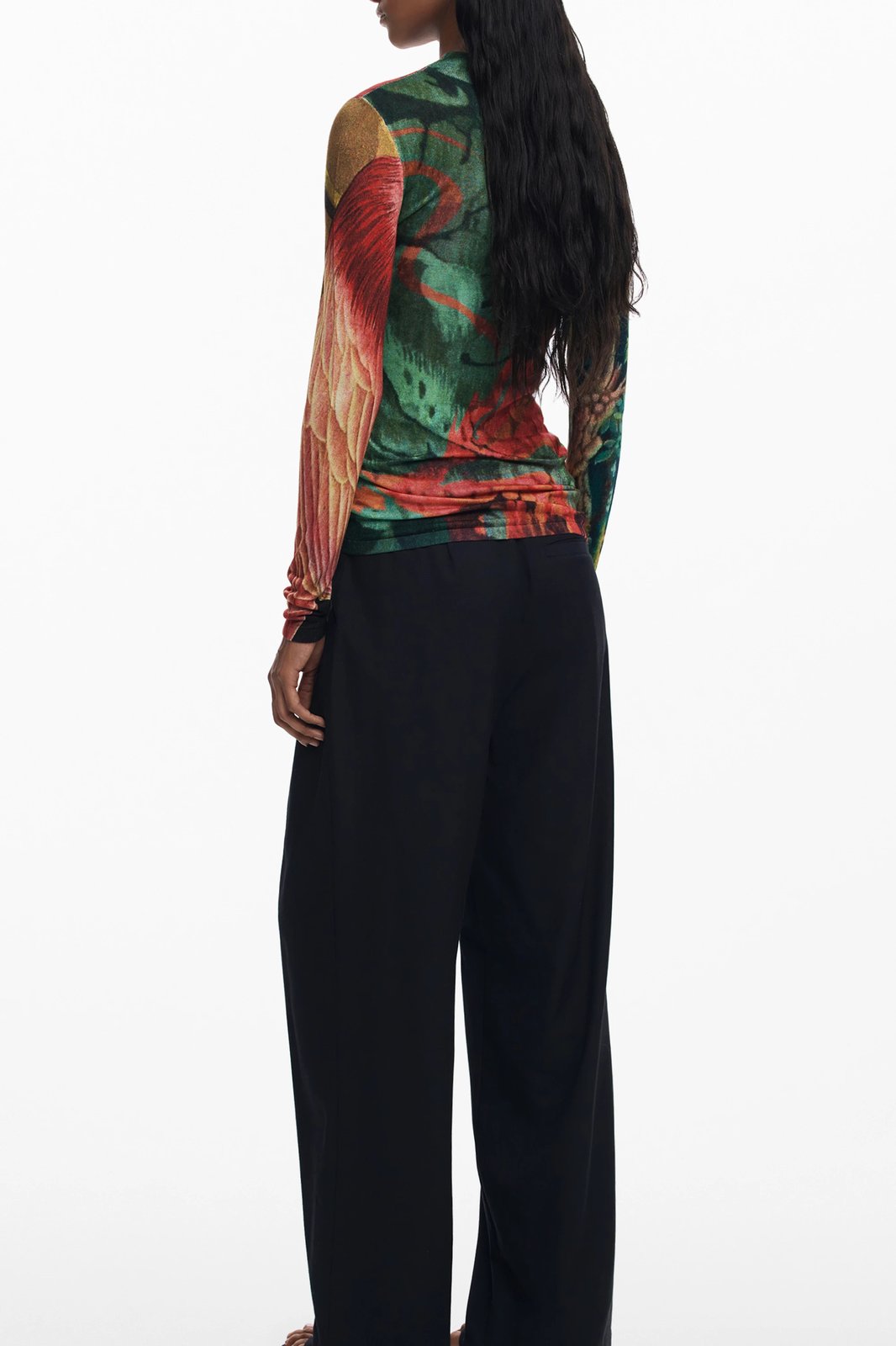 Xhemper femra Desigual Tapiz Lacroix Jersey, e gjelbër