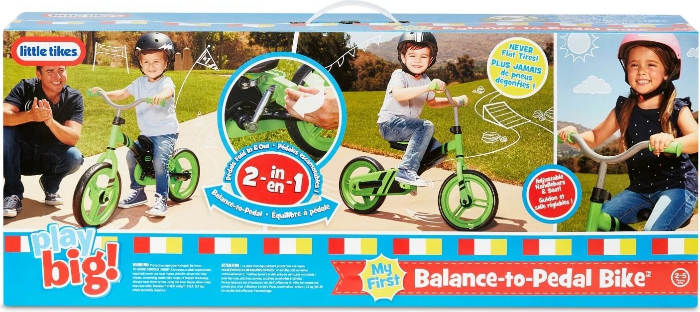 Biçikletë balancuese Little Tikes 173936E7, për fëmijë, e gjelbër