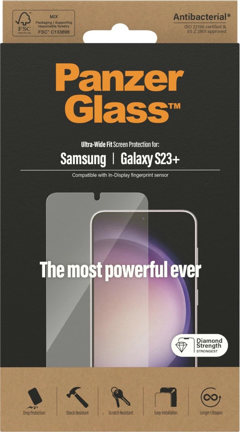 Mbrojtës ekrani PanzerGlass Samsung Galaxy S23 Plus UWF