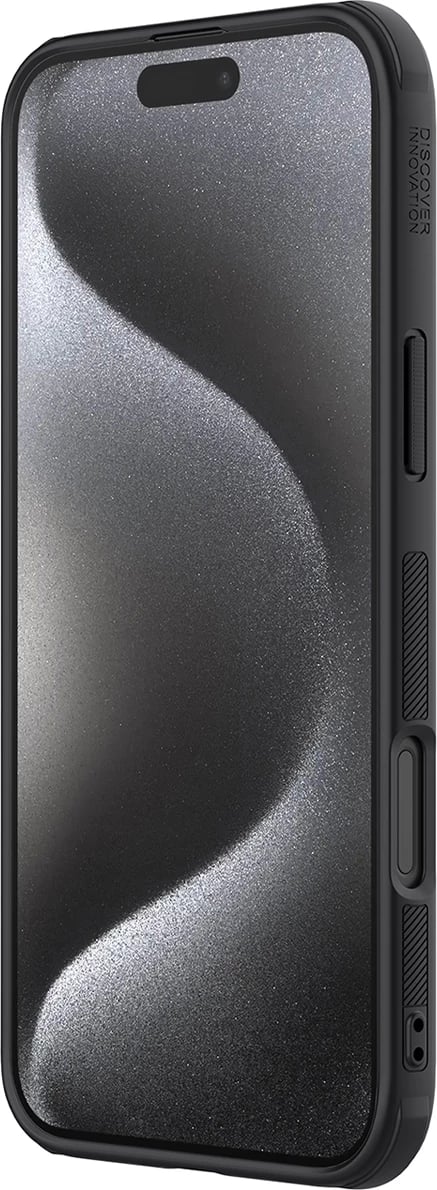 Mbështjellës Nillkin Super Frosted Shield Pro Magnetic Case për iPhone 16 Pro Max, i zi