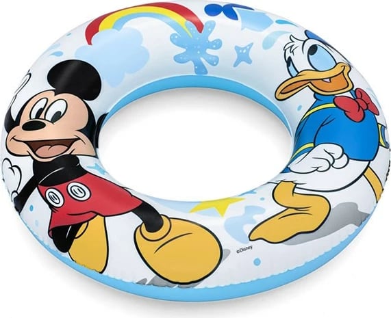 Rreth noti fryrës, Bestway, Mickey and Friends 56 cm, për fëmijë 3-6 vjeç, vinyl, shumëngjyrësh