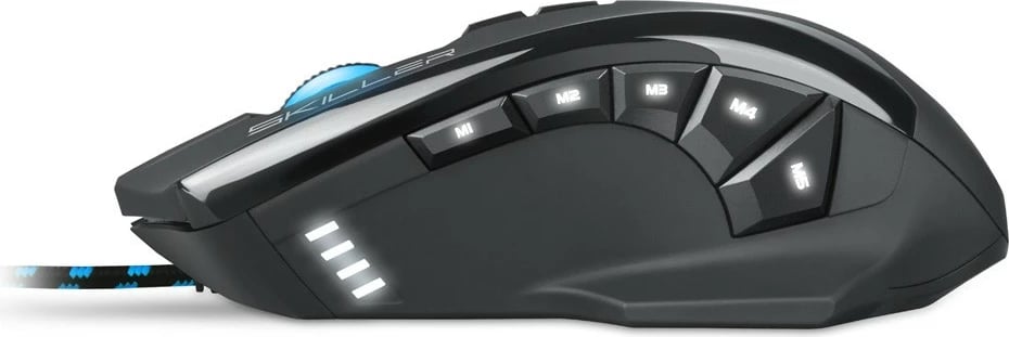 Maus gaming Sharkoon Skiller SGM1, 12 butona, me kabllo, i zi