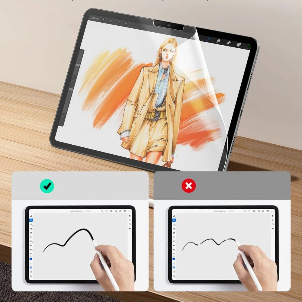 Fletë mbrojtëse ekranit ESR Paper Feel për iPad Air 10.9" 4/5, iPad Pro 11" 3/4, matte, set prej 2 copë