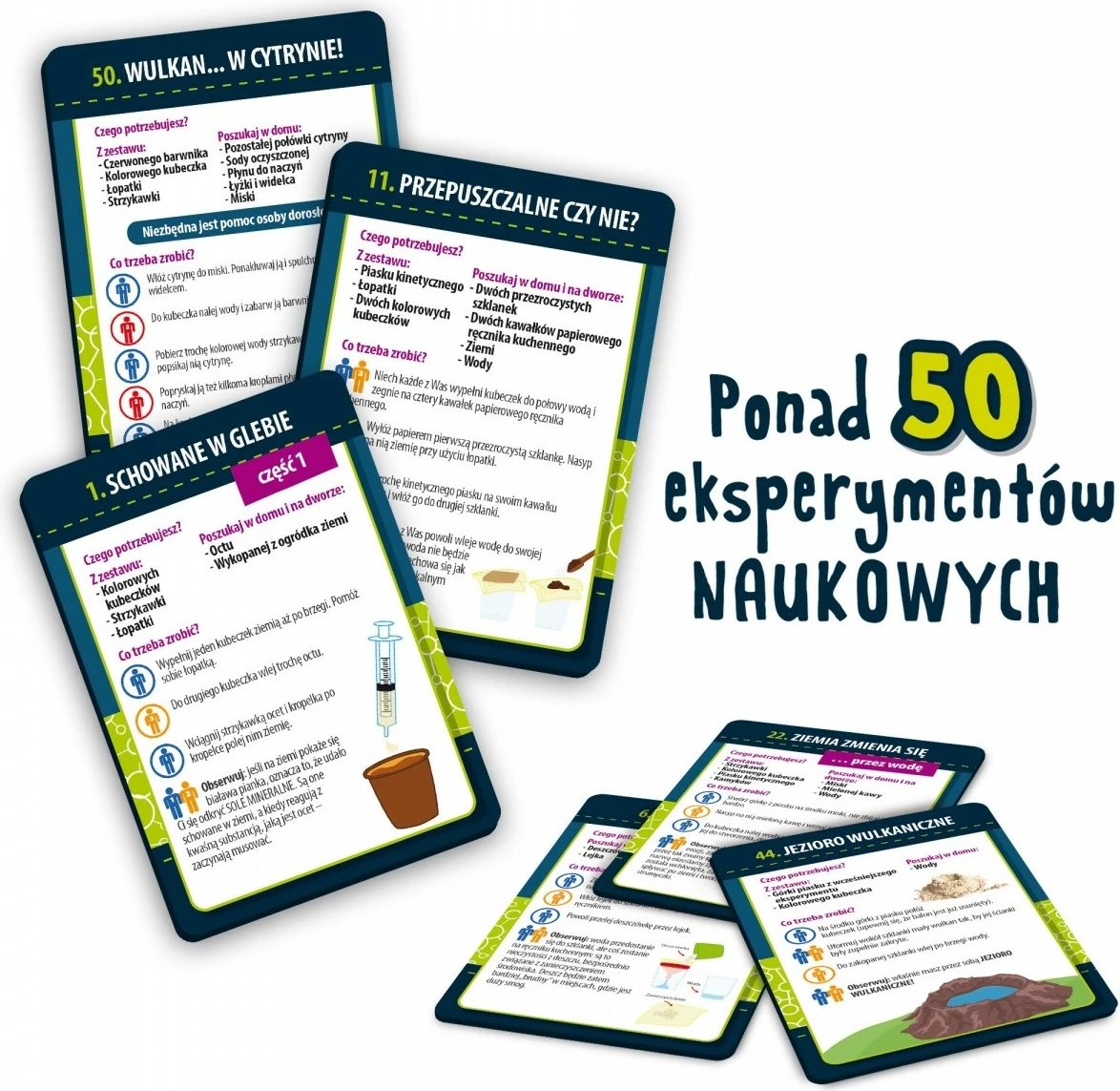 Set shkencor Lisciani Im a Genius Science Kit Volcanology për fëmijë