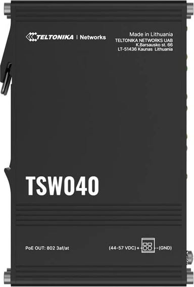 Switch Teltonika TSW040, 8 porte PoE+, Fast Ethernet, i zi