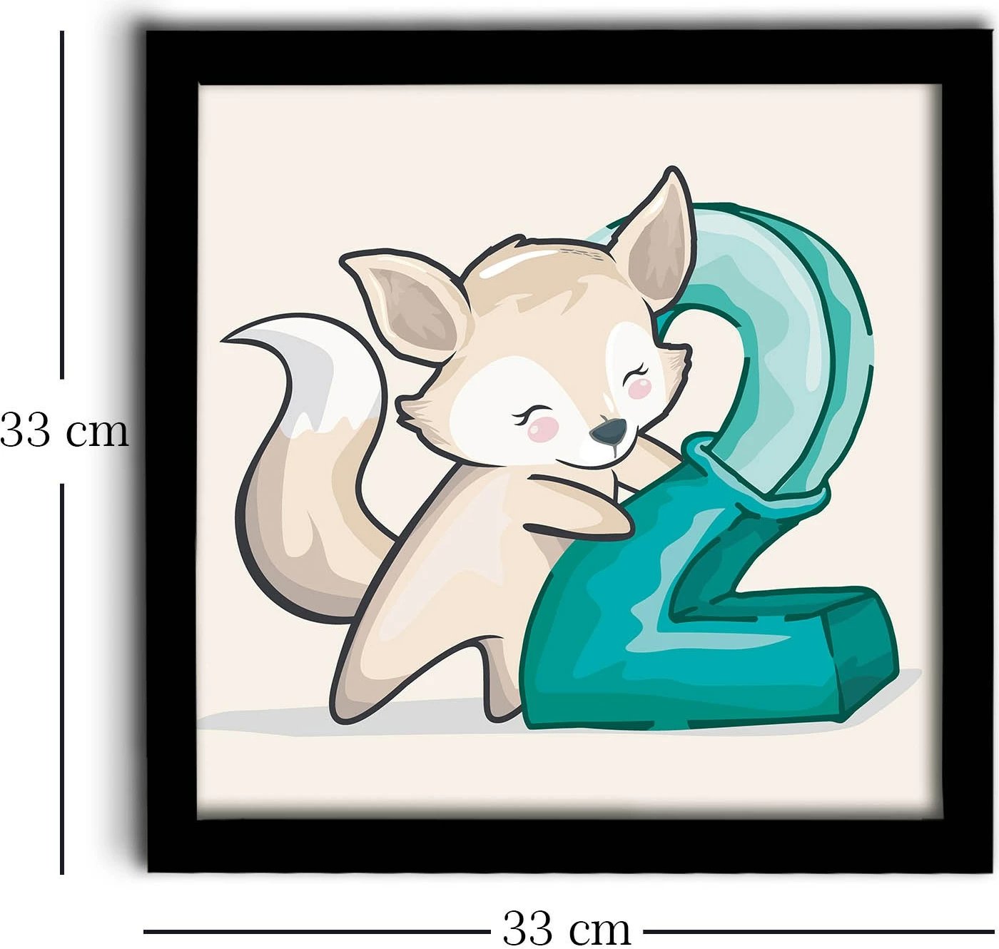 Pikturë dekorative me kornizë MDF, Wallity, 3333SCT-003, 33x33cm