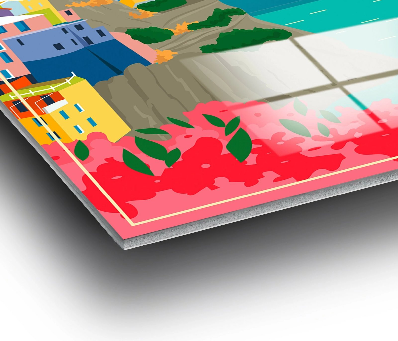 Pikturë dekorative prej xhami të temperuar, Wallity UV-1025, 30x45cm