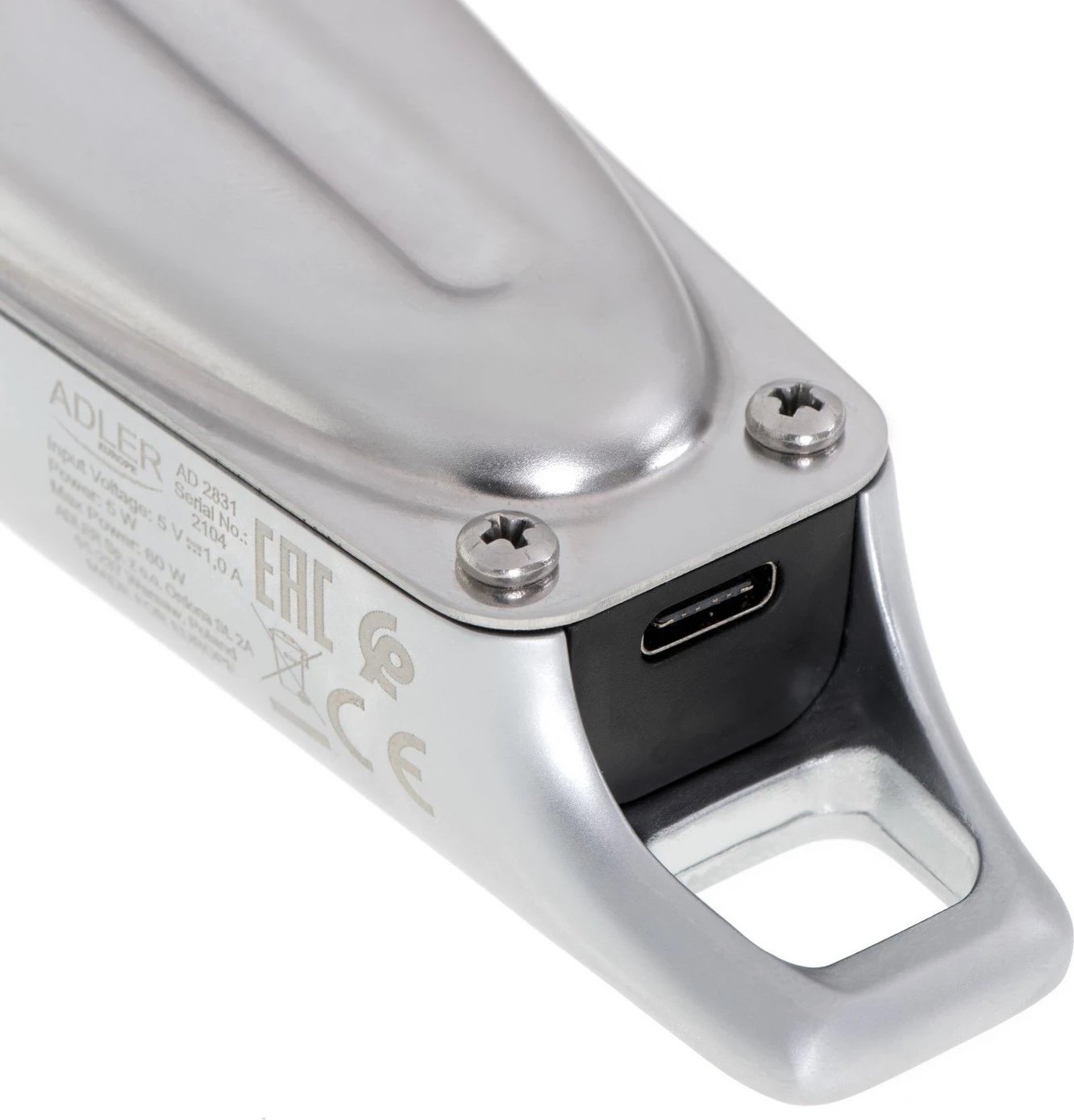 Makinë rroje Adler AD 2831, për meshkuj, me bateri, ngjyrë argjendi