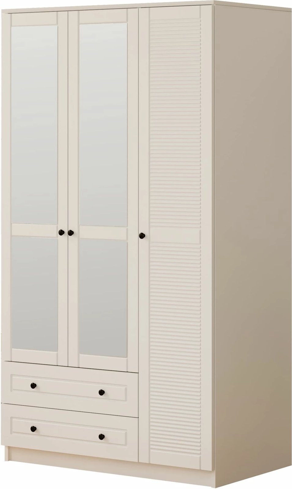 Dollap rrobash Skye Decor, ngjyrë e bardhë mat, Rb-062-02