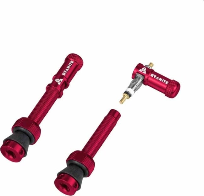Valvula për biçikletë Granite, të kuqe